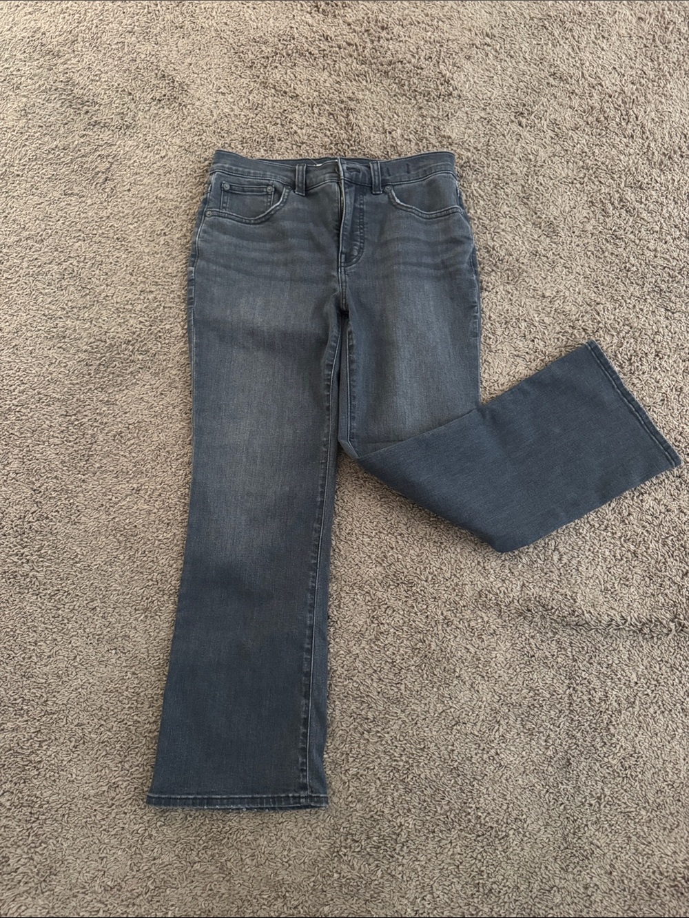 Madewell Women's Ankle-Cropped Jeans in Washed Blue-Gray